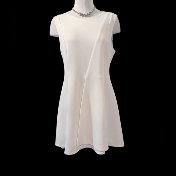 🤍ASOS Ivory A-line Dress With Pleat Detail - Picture 2 of 14